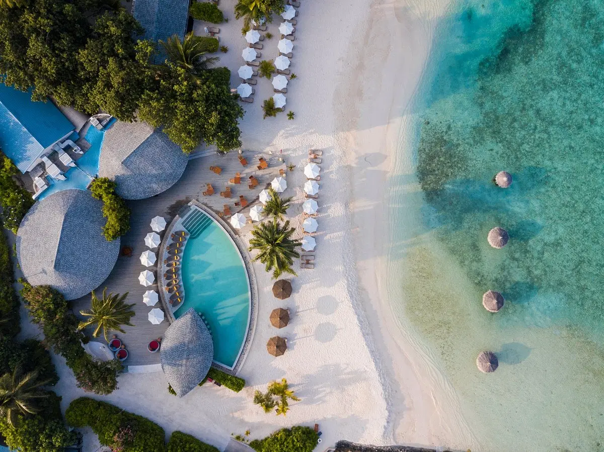 Maldives underwater scene