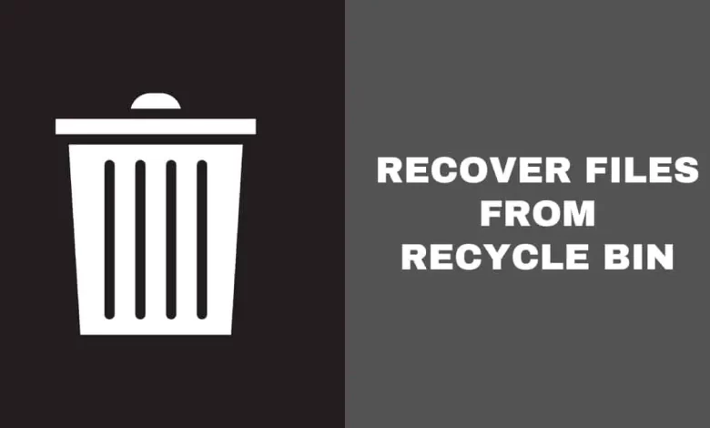 Recover Files From the Recycle Bin
