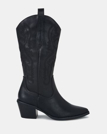 1697621114 1 HOWDY BLACK – Dresses that Women Can Wear with Heeled Cowboy Boots – World Tech Power