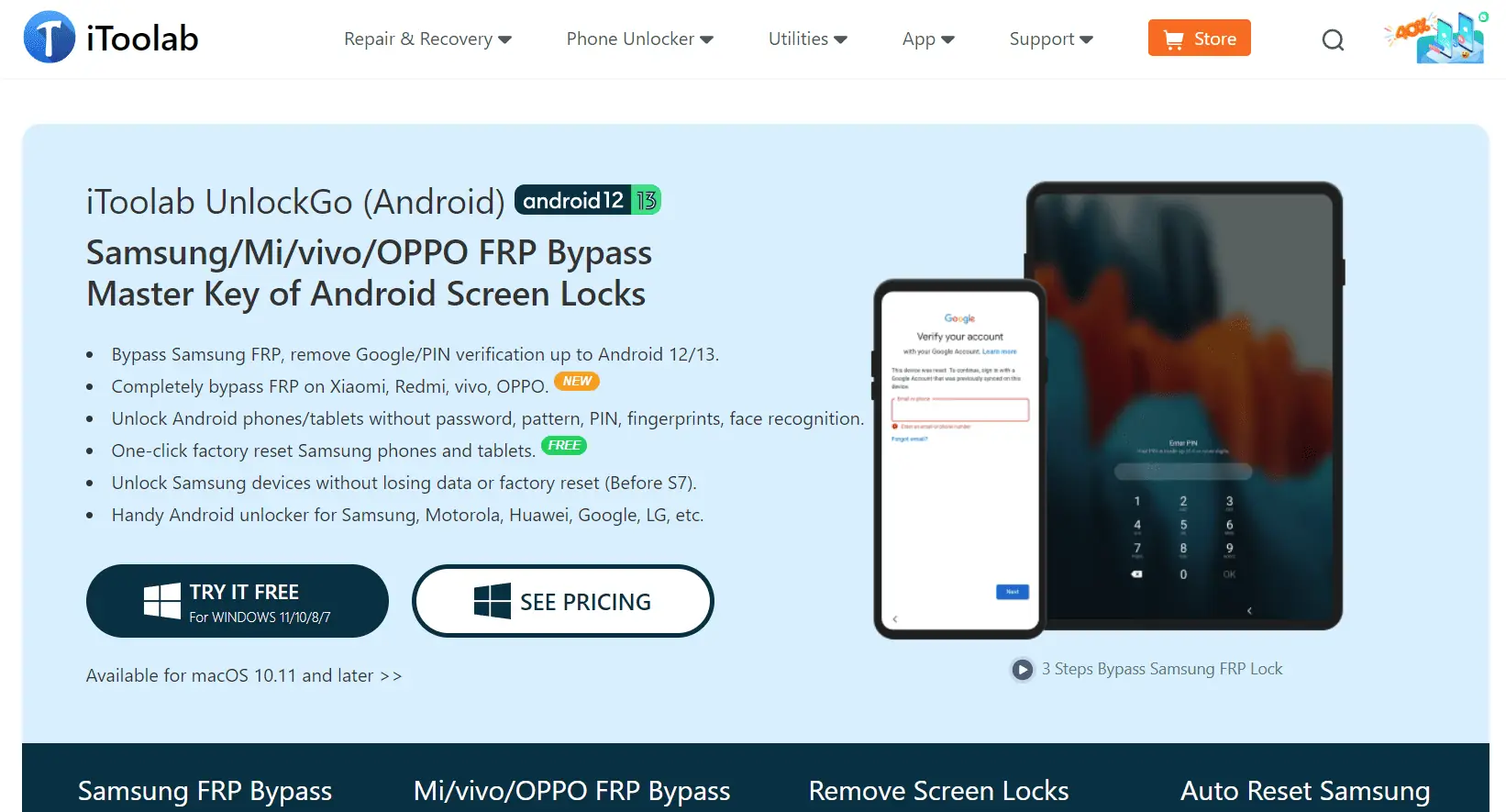 Unlock Android Phone 2 – Learn how to Unlock Android Telephone With out Password & Bypas FRP with iToolab UnlockGo – World Tech Power