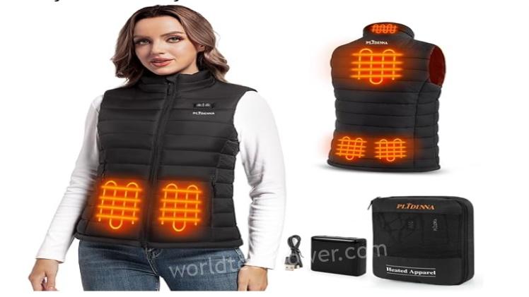 Stay Warm Trendy with PLIDINNA Womens Heated Vest – Keep Heat Stylish With PLIDINNA Ladies's Heated Vest – World Tech Power